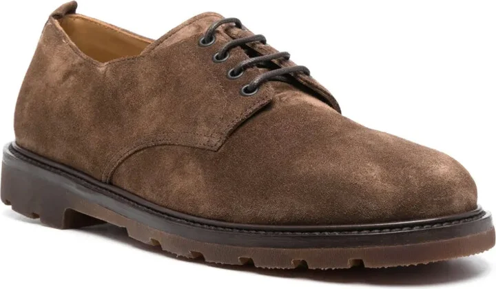 Lace-Up Suede Derby Shoes - Image 2