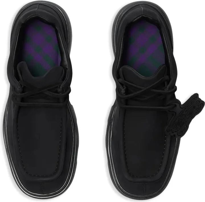 Lace-Up Suede Derby Shoes - Image 5