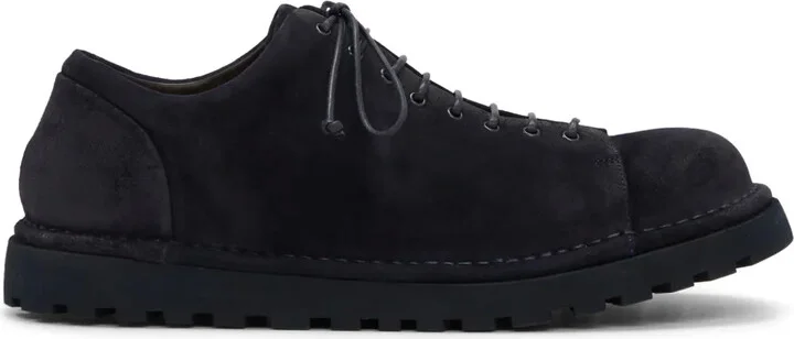 Lace-Up Suede Derby Shoes
