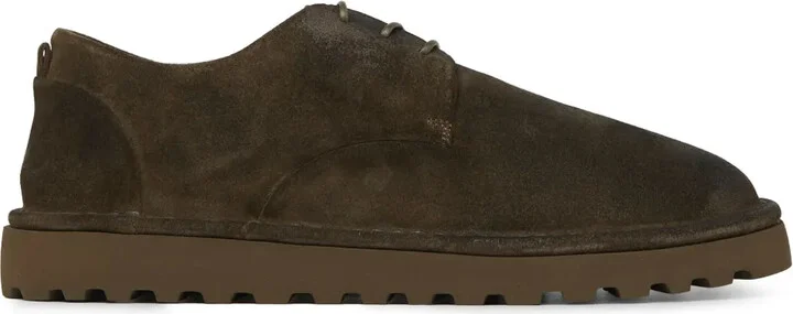 Lace-Up Suede Derby Shoes