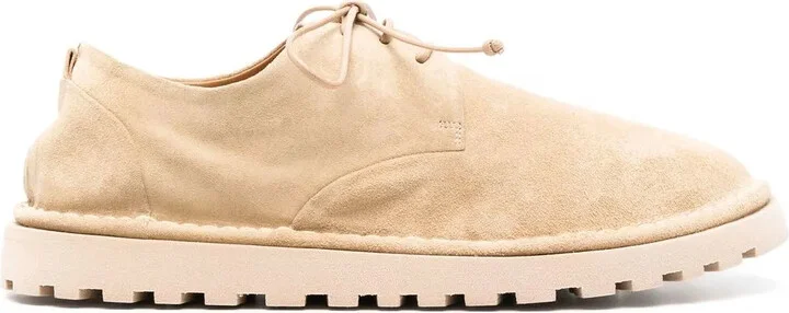 Lace-Up Suede Derby Shoes