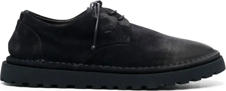 lace-up suede Derby shoes