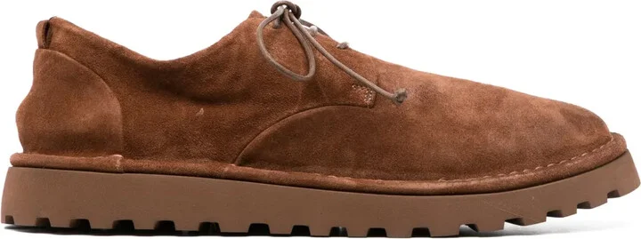 lace-up suede Derby shoes
