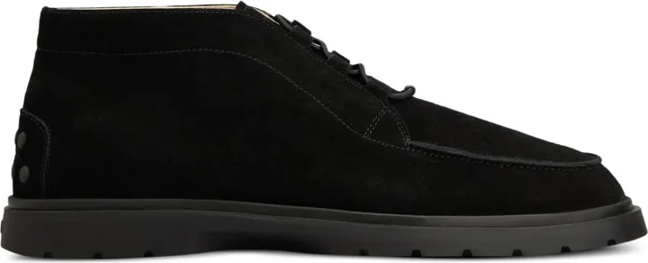 Lace-Up Suede Desert Boots