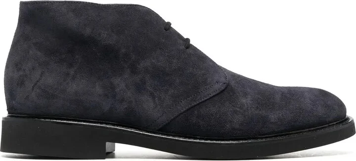 Lace-Up Suede Desert Boots