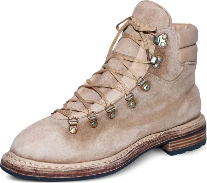 Lace-Up Suede Hiking Boots - Image 2