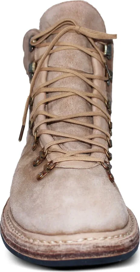 Lace-Up Suede Hiking Boots - Image 4