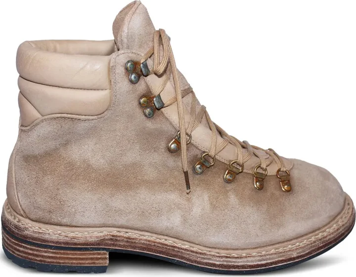 Lace-Up Suede Hiking Boots