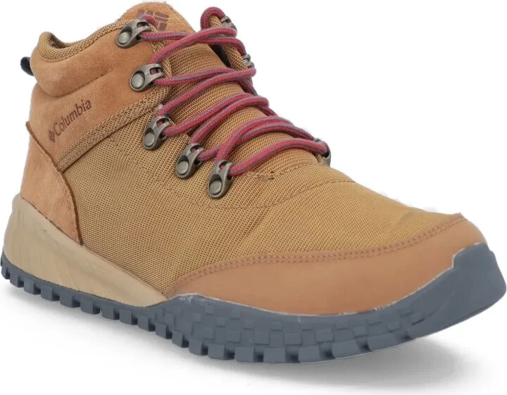 Lace-Up Suede-Leather Hiking Boots