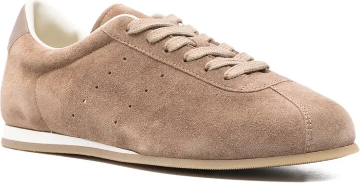 Lace-Up Suede-Leather Sneakers - Image 2