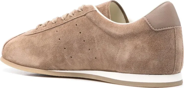 Lace-Up Suede-Leather Sneakers - Image 3