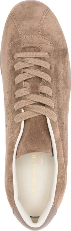 Lace-Up Suede-Leather Sneakers - Image 4