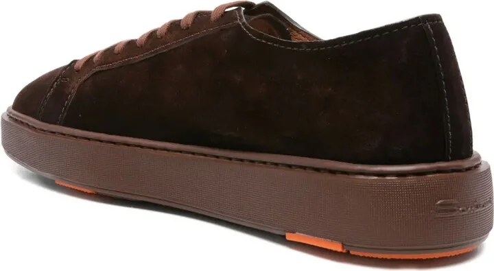 Lace-Up Suede-Leather Sneakers - Image 3