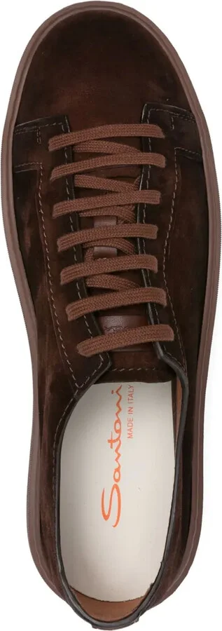 Lace-Up Suede-Leather Sneakers - Image 4