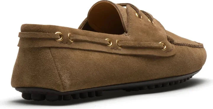 Lace-Up Suede Loafers - Image 3