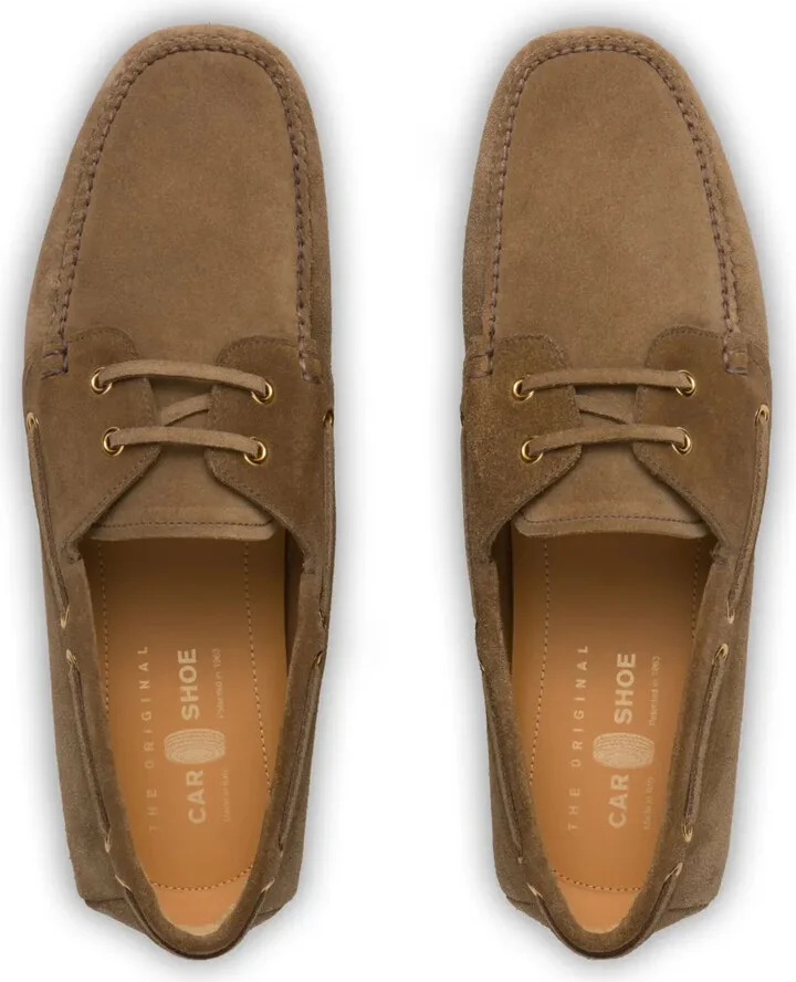 Lace-Up Suede Loafers - Image 4