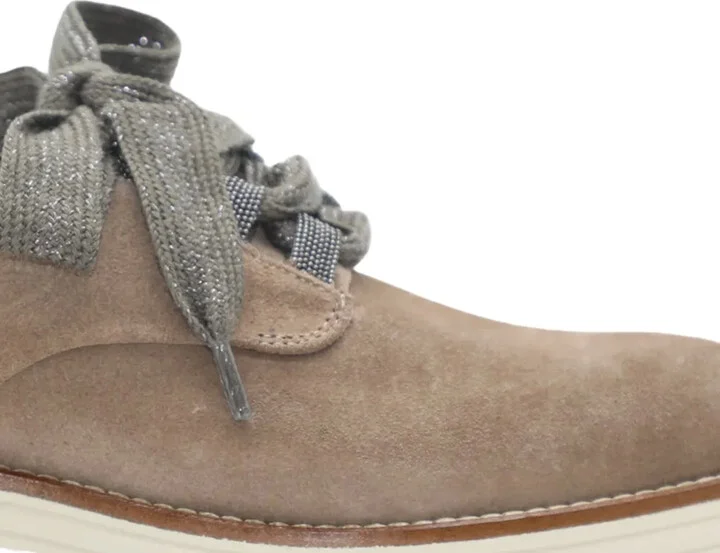 Lace-Up Suede Loafers - Image 2