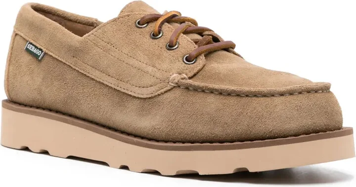 Lace-Up Suede Loafers - Image 2