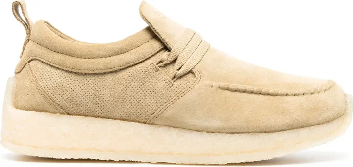 Lace-Up Suede Loafers