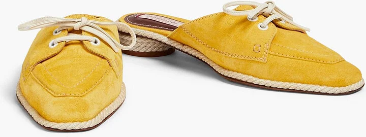 Lace-up suede mules - Image 2