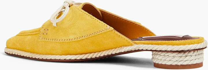 Lace-up suede mules - Image 3