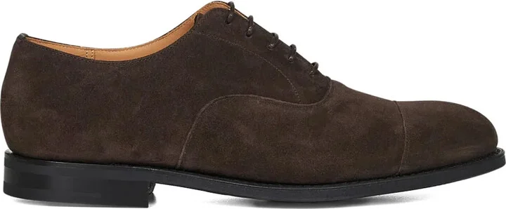 Lace-Up Suede Oxford Shoes