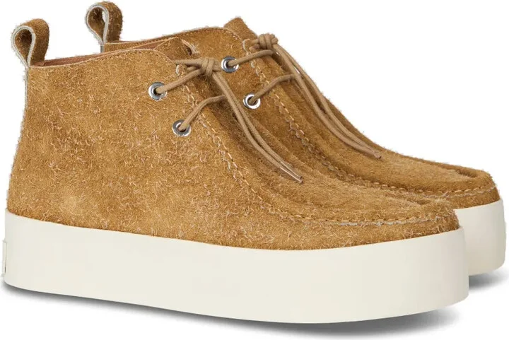 Lace-Up Suede Platform Shoes - Image 2