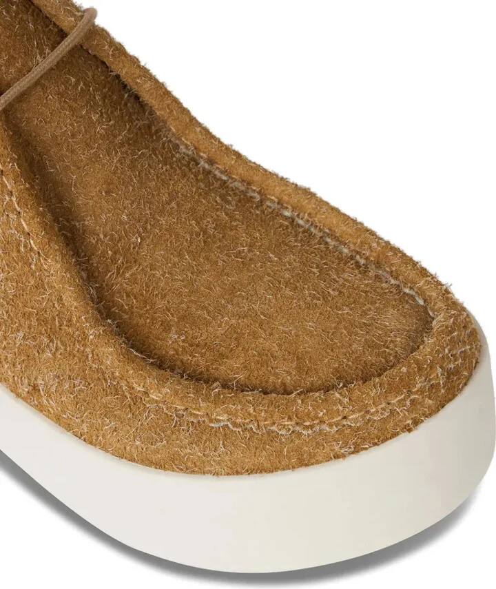 Lace-Up Suede Platform Shoes - Image 4
