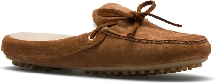 Lace-Up Suede Slippers - Image 2