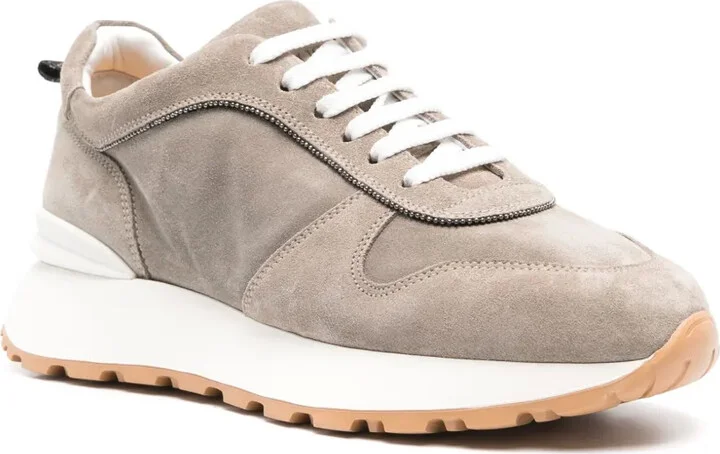 Lace-Up Suede Sneakers - Image 2