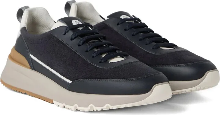 Lace-Up Suede Sneakers - Image 3