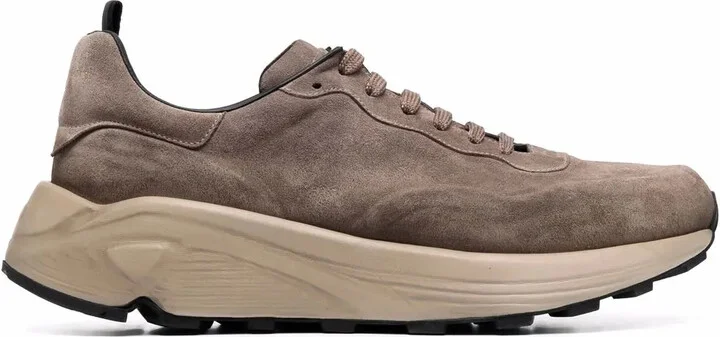 Lace-Up Suede Sneakers