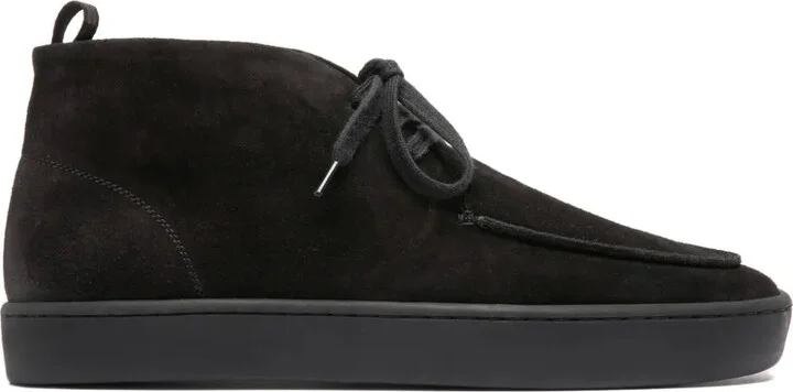 Lace-Up Suede Trainers