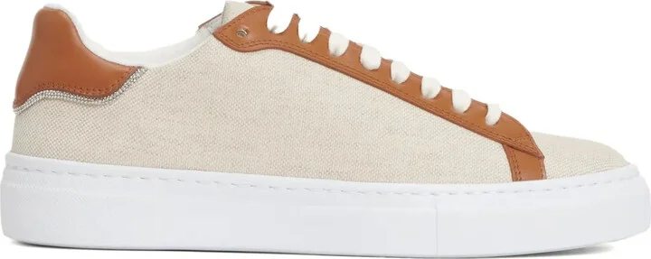 Lace-Up Two-Tone Sneakers