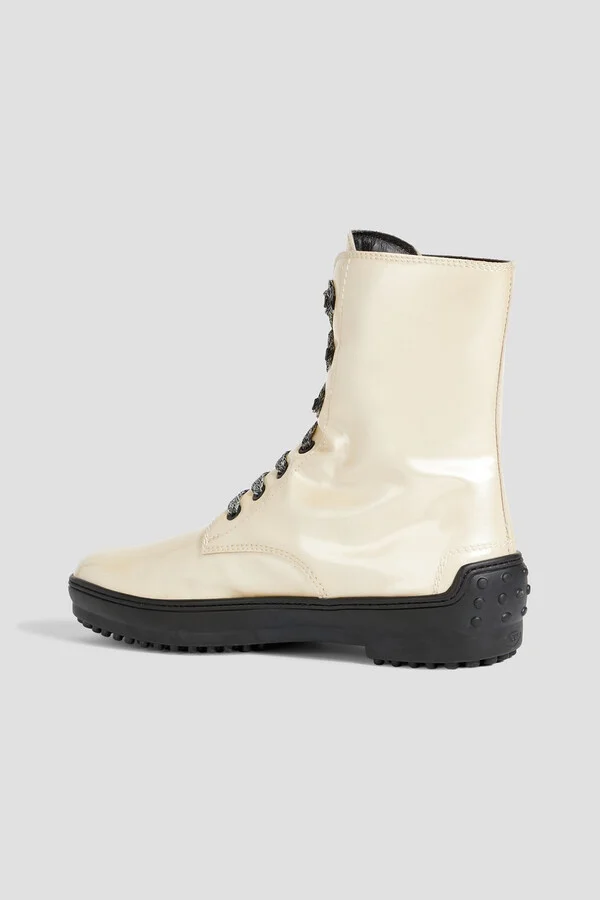 Lace-up vinyl ankle boots - Image 3