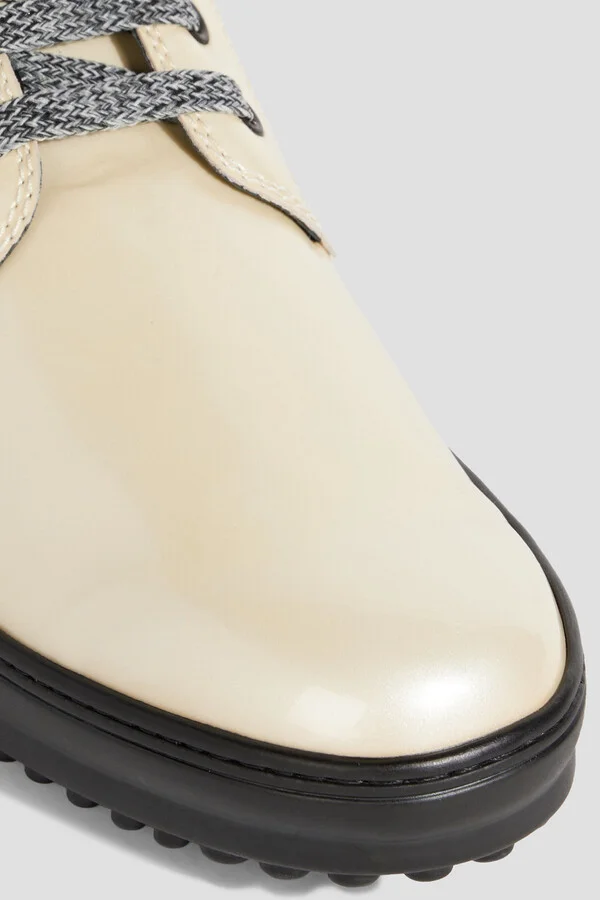 Lace-up vinyl ankle boots - Image 4
