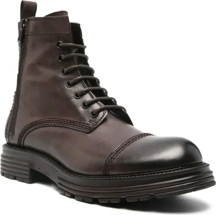 Lace-Up Zip-Up Boots - Image 2
