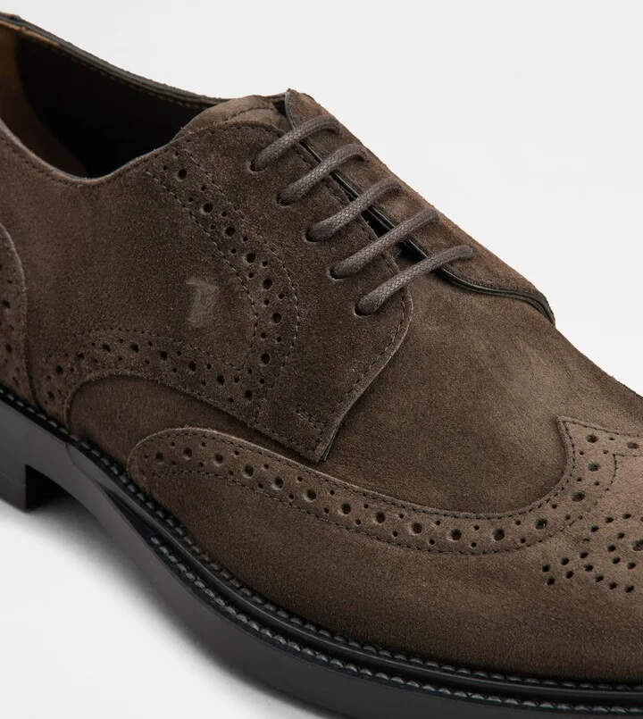 Lace-ups in Suede - Image 5