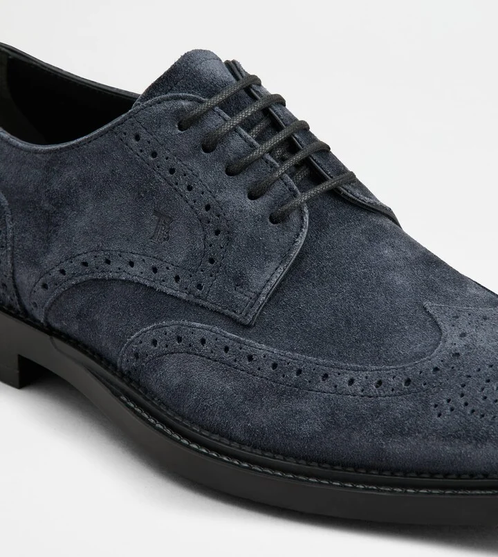 Lace-ups in Suede - Image 5