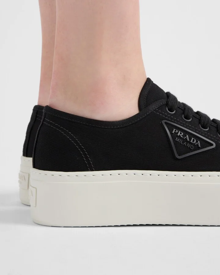 Laced fabric sneakers - Image 3
