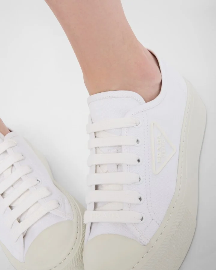 Laced fabric sneakers - Image 3