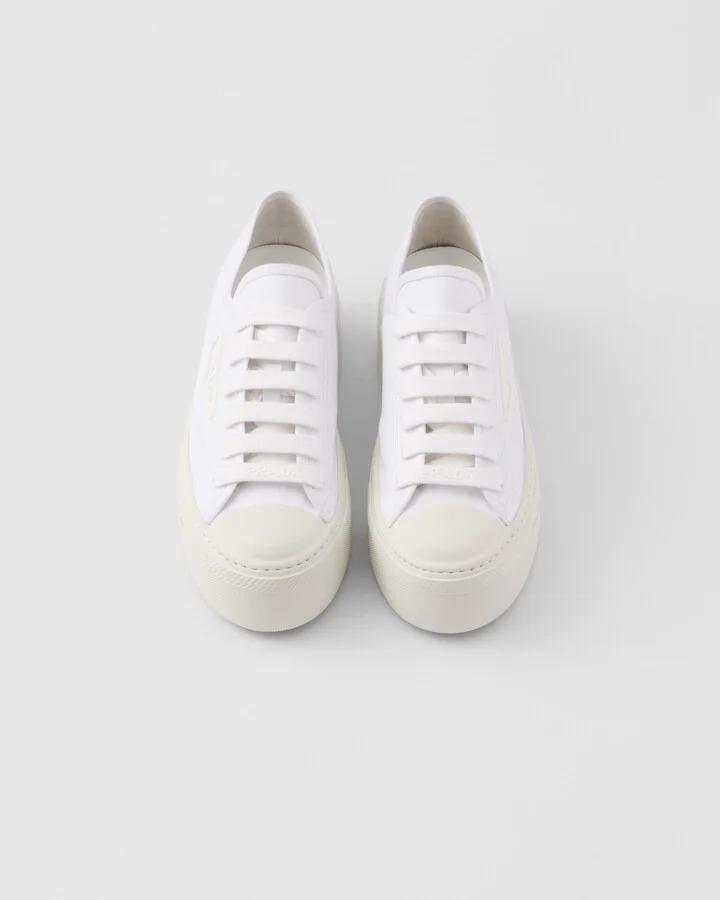 Laced fabric sneakers - Image 4