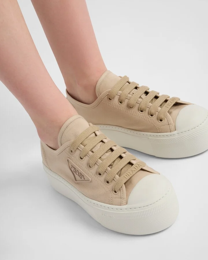 Laced fabric sneakers - Image 3