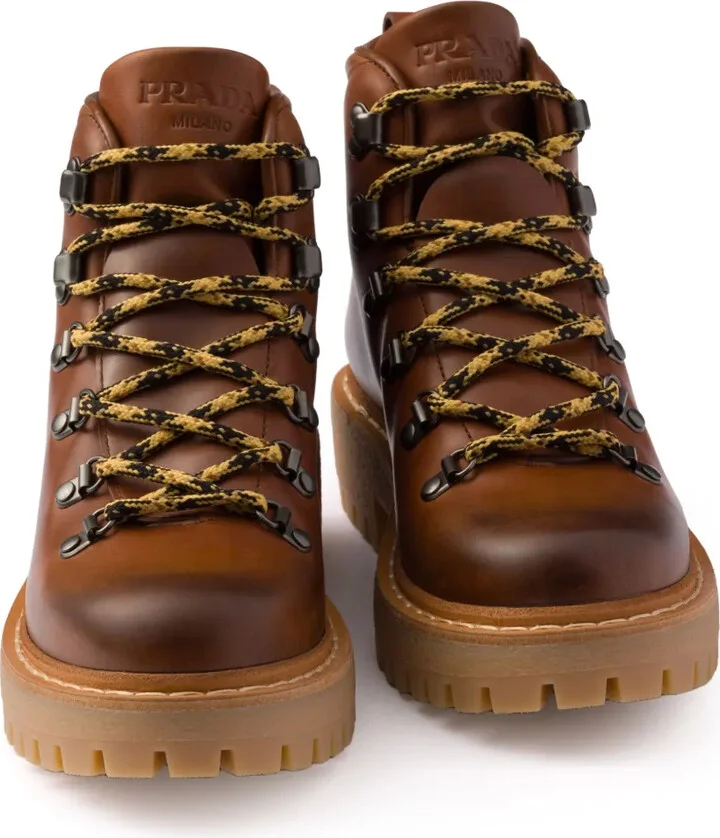 Laced Leather Ankle Boots - Image 4