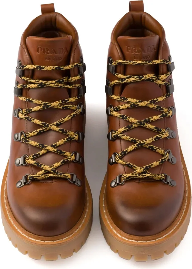 Laced Leather Ankle Boots - Image 5