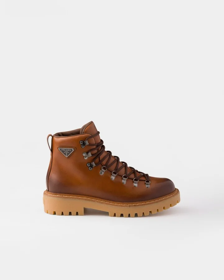 Laced leather booties - Image 2