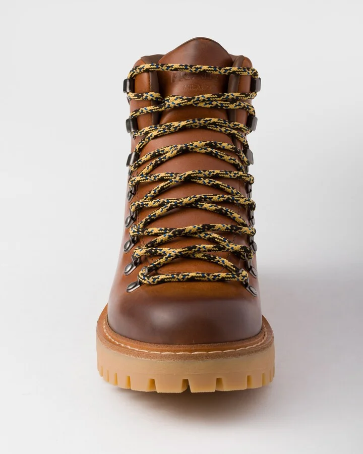 Laced leather booties - Image 6