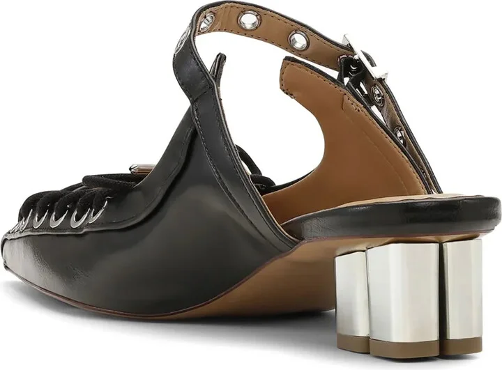 Laced Leather Mules - Image 3