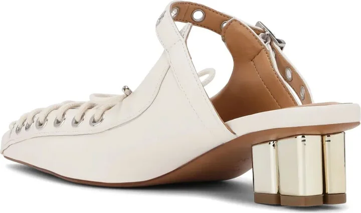 Laced Leather Mules - Image 3