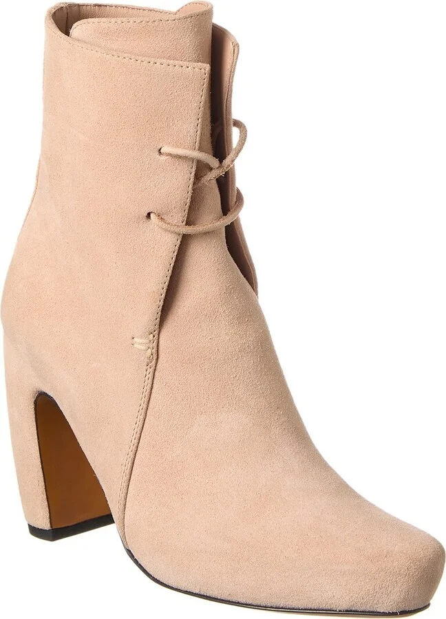Laced Suede Bootie